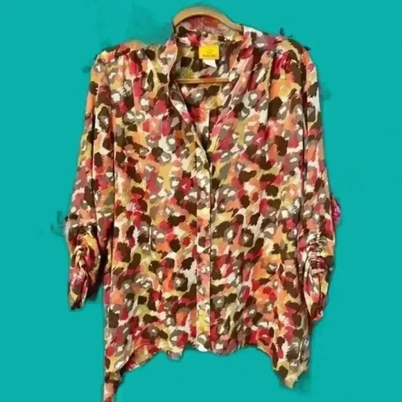 Ruby Rd. Tops - Ruby Rd Sheer‎ Button Down Blouse Women's Size Medium